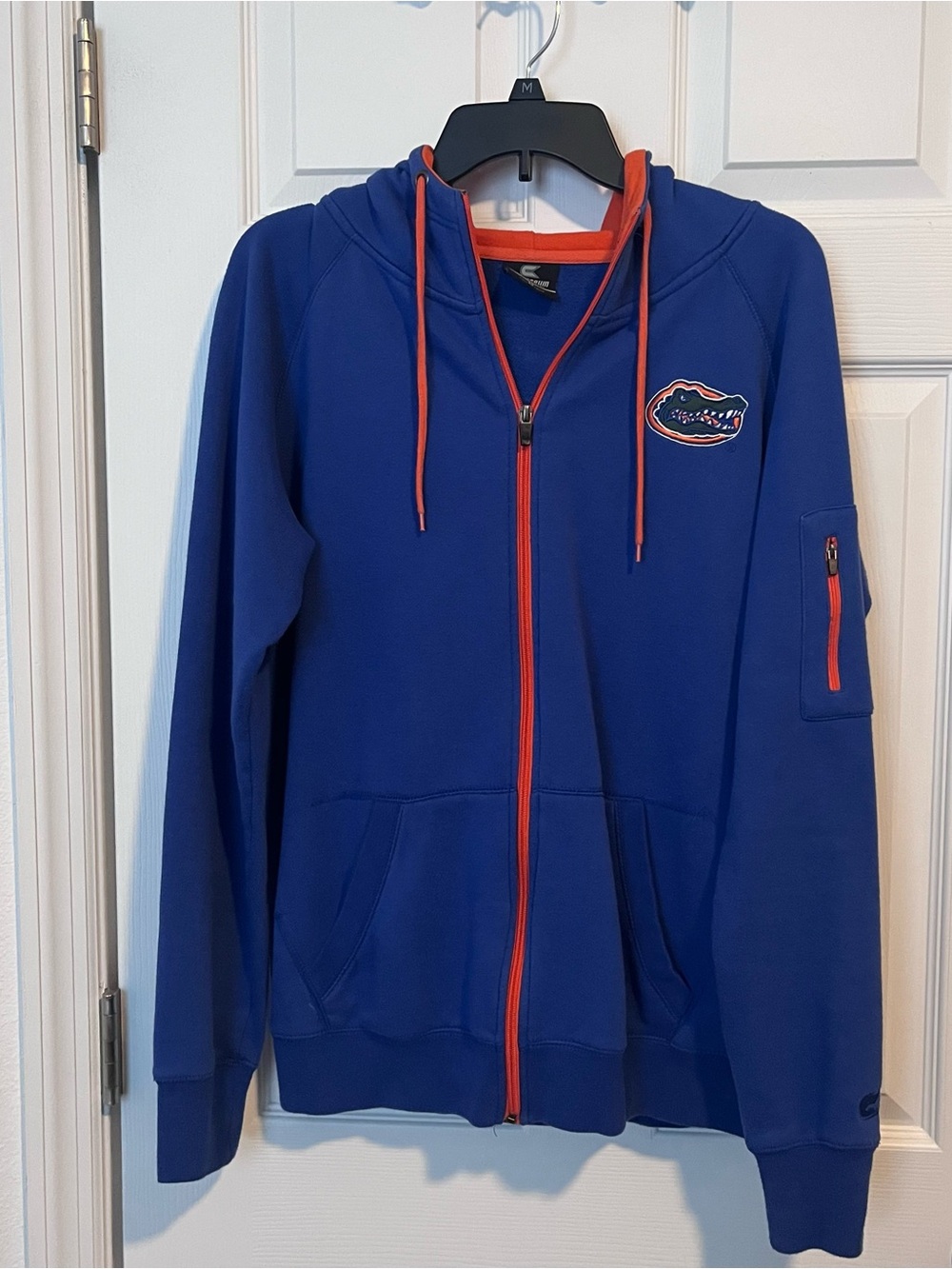 Colosseum Athletics Hoodie Size L University of Florida Gators Full Zip Blue